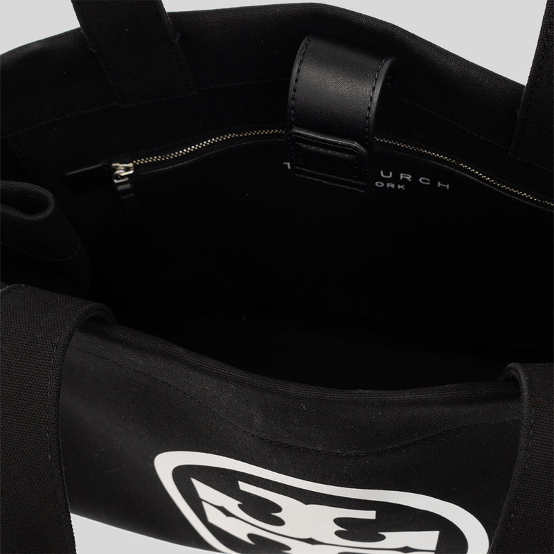 TORY BURCH Ella Canvas Tote Black 148792