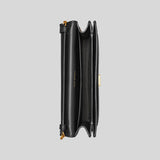 TORY BURCH T Monogram Chain Wallet Black 152140