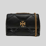 TORY BURCH Small Kira Diamond Quilt Convertible Shoulder Bag Black 154706