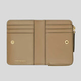 TORY BURCH Kira Diamond Quilted Leather Bifold Wallet Taupe Oak 154990