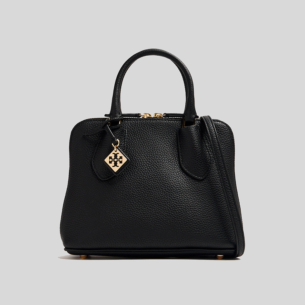 Tory burch black leather tote hotsell