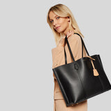 Tory Burch Perry Triple Compartment Tote Black 81932