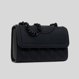 Tory Burch Small Fleming Matte Convertible Shoulder Bag Black 82562