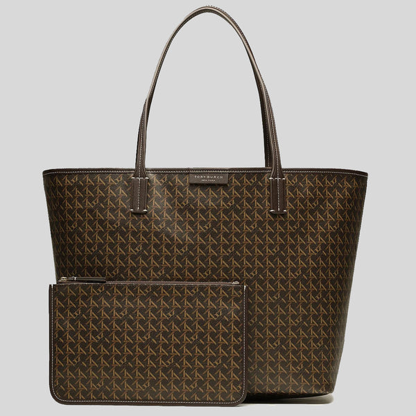 TORY BURCH Ever Ready Zip Tote Walnut 145634