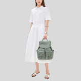TORY BURCH Virginia Backpack Shale Rock 169165
