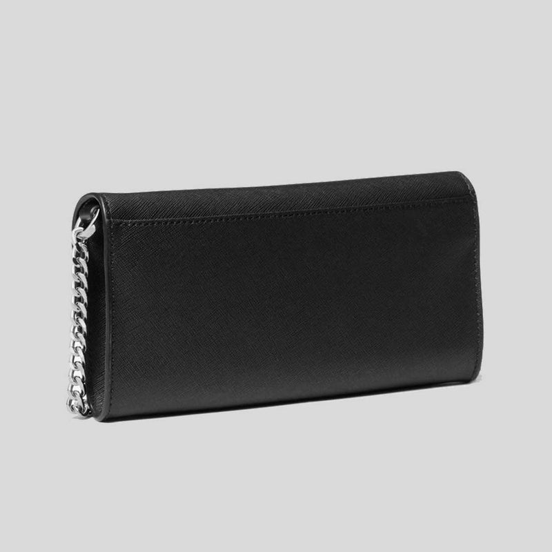 MICHAEL KORS Jet Set Large Saffiano Leather 2-in-1 Convertible Crossbody Bag Black 32S5SJ6C6L