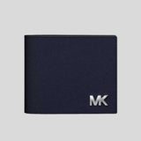 MICHAEL KORS Cooper Saffiano Leather Billfold Wallet With Passcase Navy 36S5LCOF2U