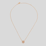 TORY BURCH Miller PAVÉ Logo Delicate Necklace Rose Gold 53420