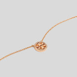 TORY BURCH Miller PAVÉ Logo Delicate Necklace Rose Gold 53420