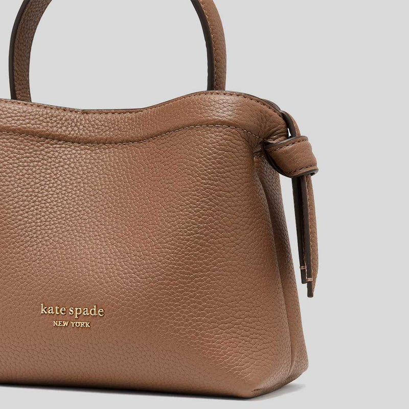 KATE SPADE Knott Mini Crossbody Tote Warm Acorn KD067
