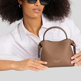 KATE SPADE Knott Mini Crossbody Tote Warm Acorn KD067