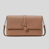 KATE SPADE Nott Flap Chain Crossbody Bag Warm Acorn KH154