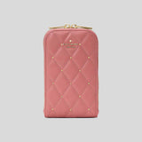 KATE SPADE Carey Quilted Studded Phone Chain Crossbody Pomegranate KL818