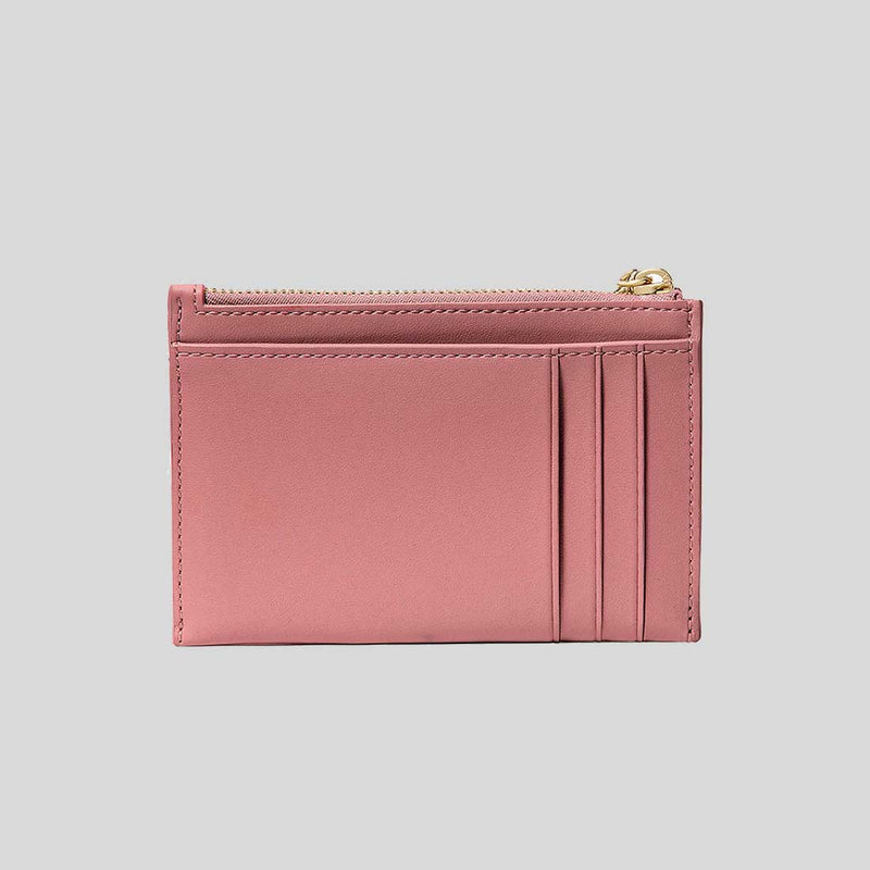 KATE SPADE Carey Quilted Studded Small Card Holder Pomegranate KL819