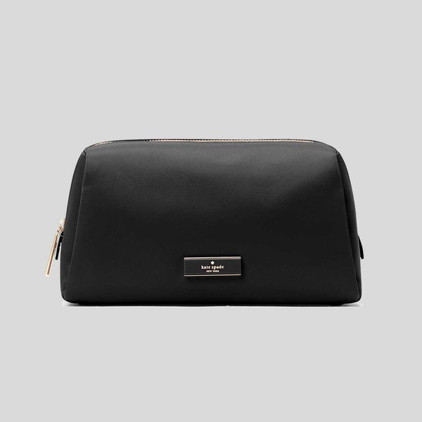 KATE SPADE Carter Nylon Cosmetic Pouch Black KL875