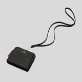 KATE SPADE Carter Nylon Card Case Lanyard Black KL878