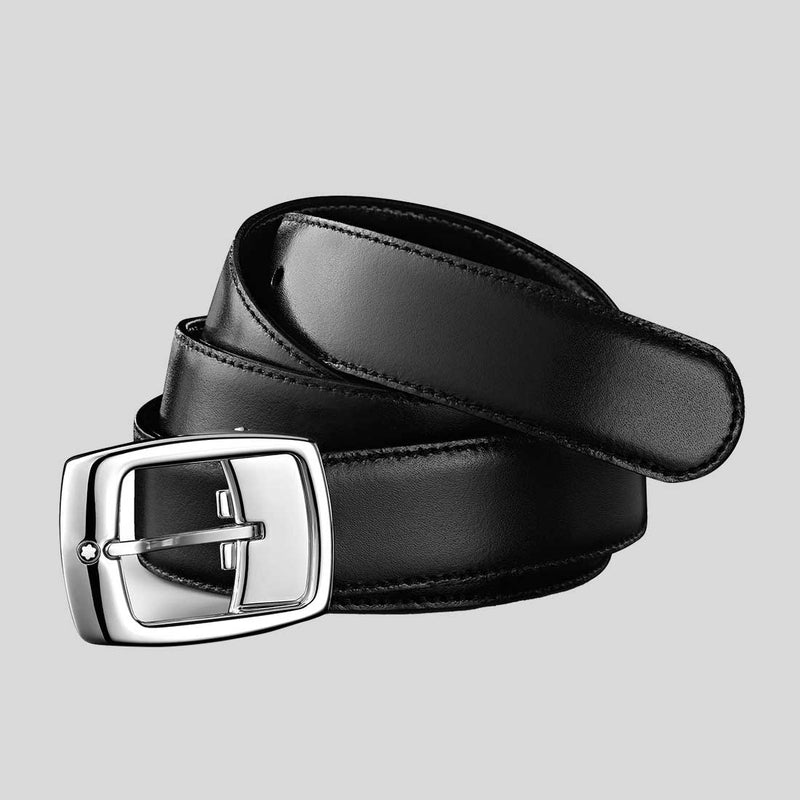 MONTBLANC Black/Brown 30 MM Reversible Leather Belt MB9695