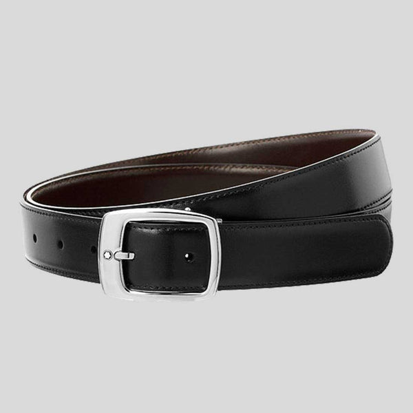 MONTBLANC Black/Brown 30 MM Reversible Leather Belt MB9695