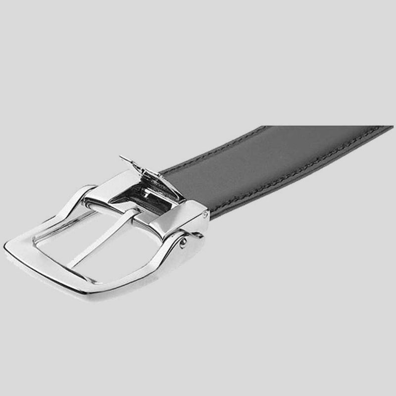 MONTBLANC Black/Brown 30 MM Reversible Leather Belt MB9695