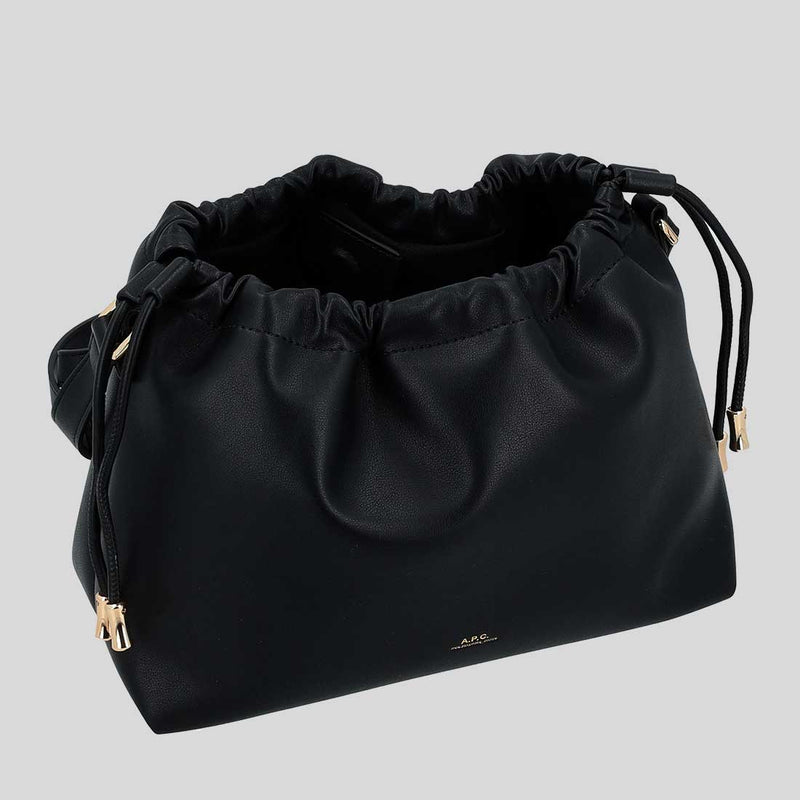 A.P.C Ninon Drawstring bag Black PUAAT-F61583