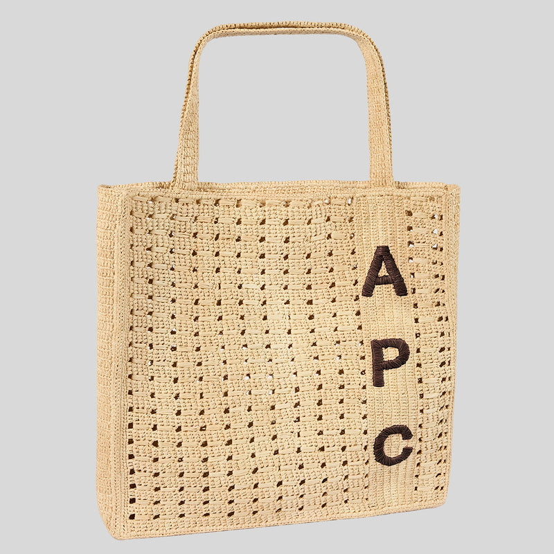 A.P.C. June tote bag Naturel Marron RAAAI-F67048