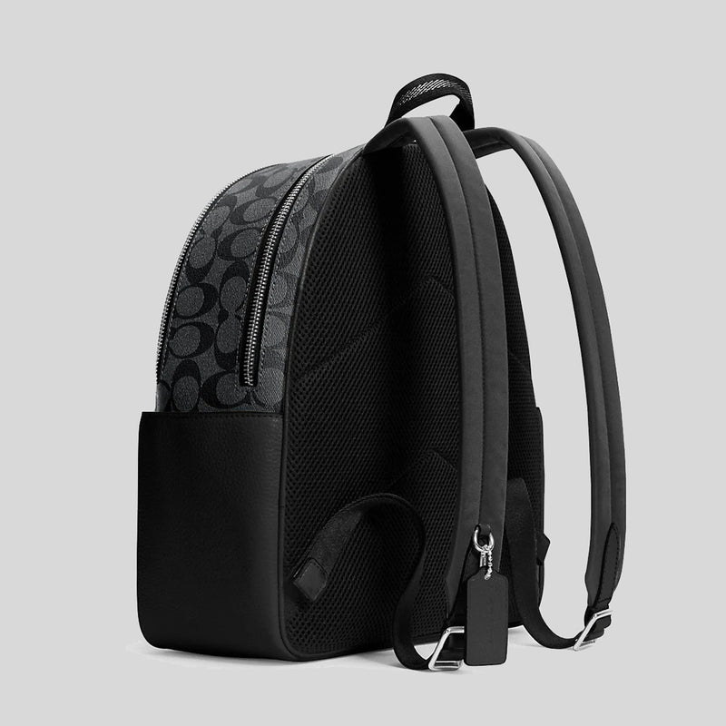 Coach Court Backpack In Signature Canvas Graphite/Black 5671 – LussoCitta