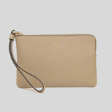 Coach Corner Zip Wristlet Taupe 58032