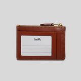 Coach Mini Skinny Id Case In Colorblock Signature Canvas Tan/Rust 67162