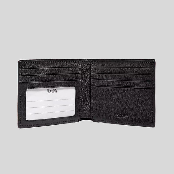 COACH Id Billfold Wallet Black 67630