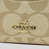 Coach Unisex Slim Id Card Case In Signature Canvas Light Khaki CH415