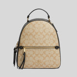 Coach Jordyn Backpack In Blocked Signature Canvas Light Khaki/Brown Multi C2002