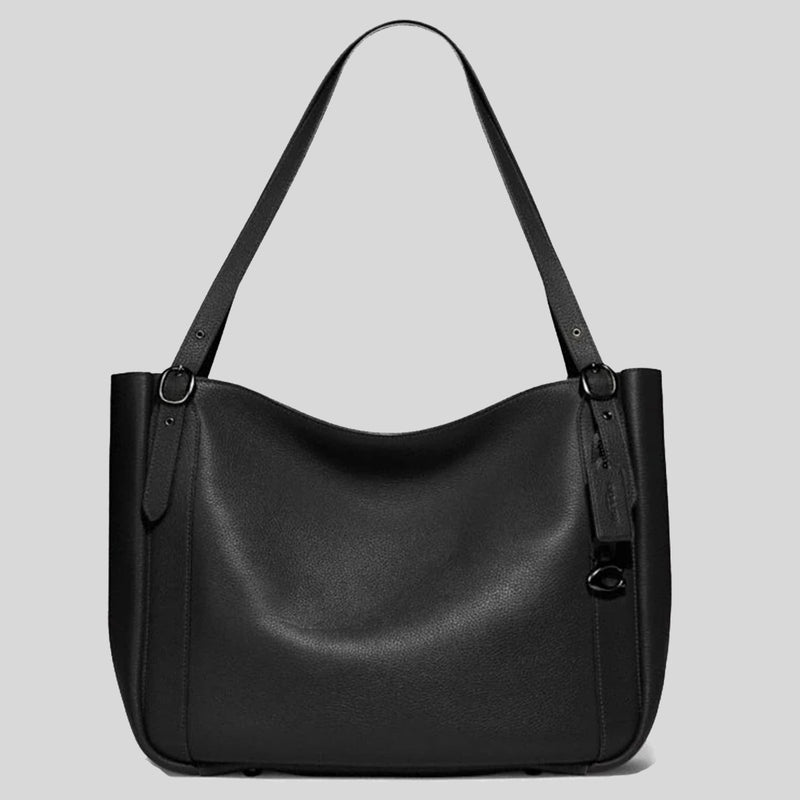 Coach Alana Tote In Leather Black C8353