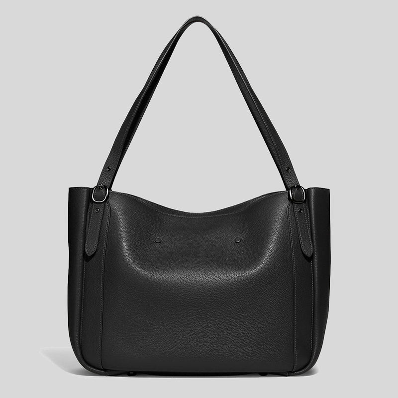 Coach Alana Tote In Leather Black C8353