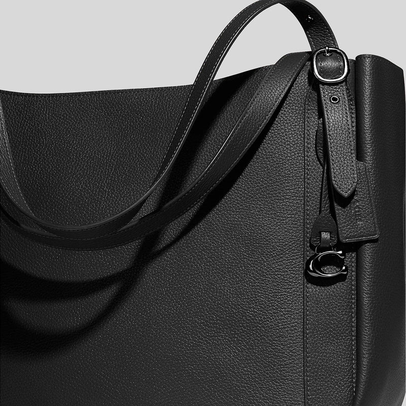 Coach Alana Tote In Leather Black C8353