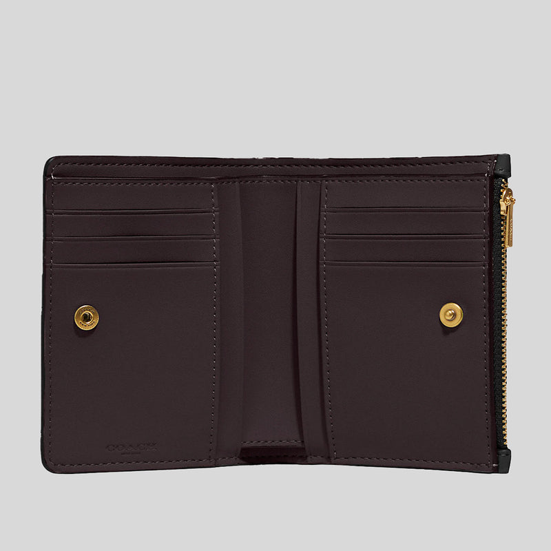 Coach Bifold Snap Wallet Black C8435