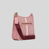 Coach Dempsey File Bag In Signature Jacquard With Stripe And Coach Patch Ture Pink Multi CA195