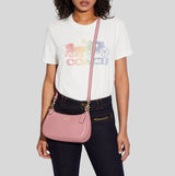 Coach Teri Shoulder Bag In Leather True Pink CA209