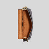 Coach Macie Saddle Bag In Blocked Signature Canvas Light Khaki Brown CB898