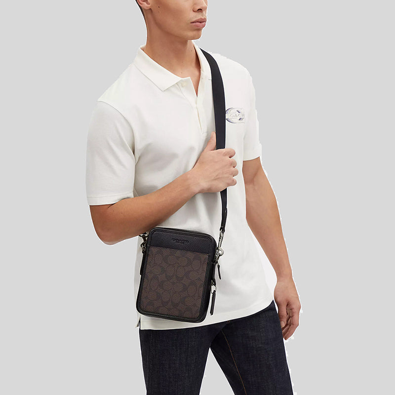 Coach flight deals bag mahogany
