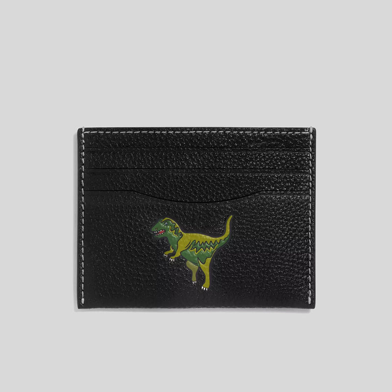 COACH Card Case With Rexy Black CF068