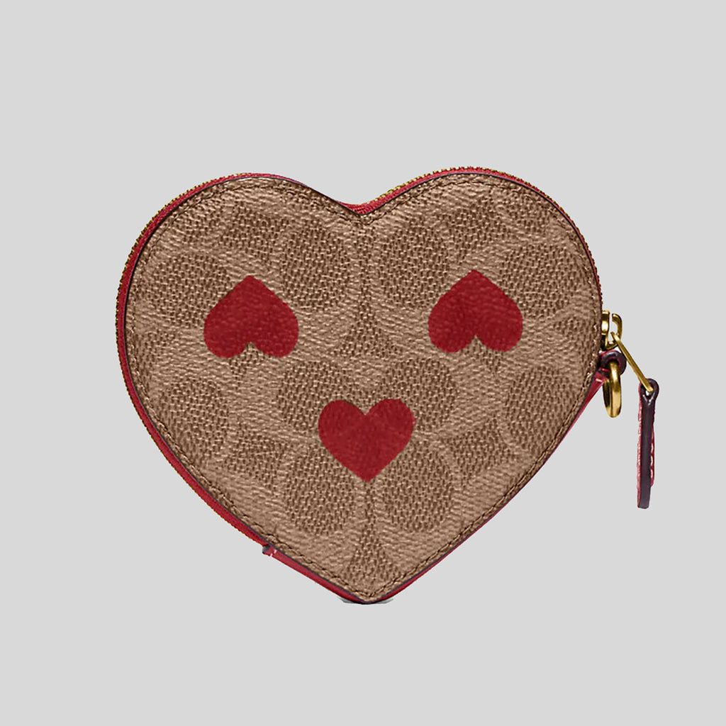 Louis Vuitton Monogram Leopard Coeur Heart Coin Purse - Brown