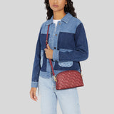 Coach Madi Crossbody With Coach Monogram Print Rouge CF343