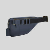 COACH Warren Belt Bag With Coach Stripe Gunmetal/Denim Multi CH000