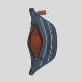 COACH Warren Belt Bag With Coach Stripe Gunmetal/Denim Multi CH000