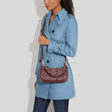 Coach Teri Shoulder Bag In Signature Chambray Wine Multi CH139