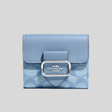 Coach Small Morgan Wallet In Signature Corn Flower Multi CH151