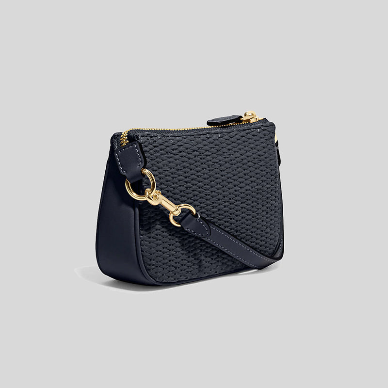Coach Nolita 15 In Straw Midnight Navy Multi CH215