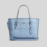 Coach Mollie Tote 25 In Signature Chambray Cornflower Multi CH228