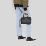 COACH Rowan Satchel In Signature Canvas Graphite/Black CH280