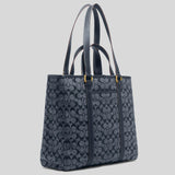 Coach Hudson Double Handle Tote In Signature Chambray Denim CH827